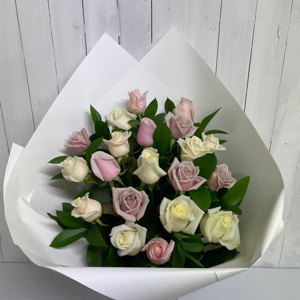 pastel rose bouquet flowers chch 
