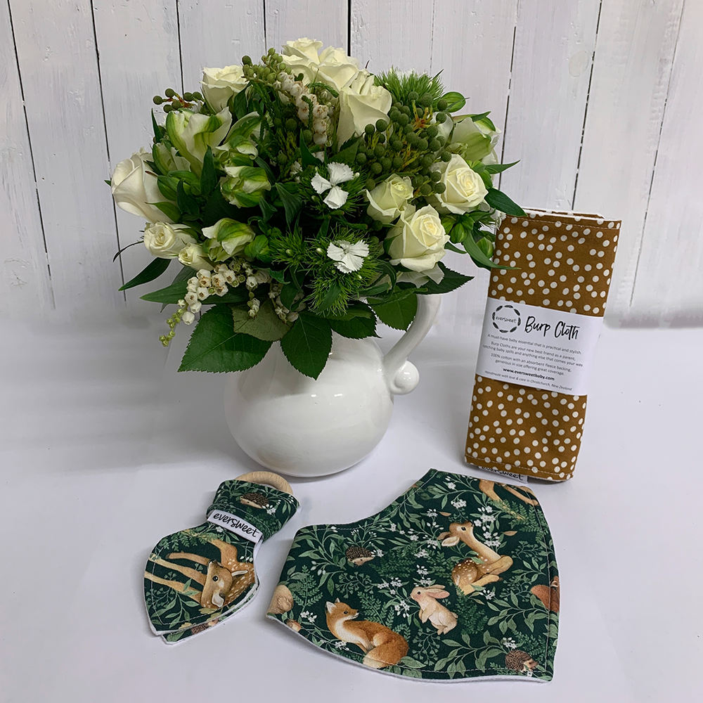 Baby Shower Newborn Gift Baskets Flowers for Mum Baby