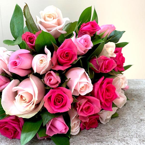 pink roses bouquet same day delivery Christchurch