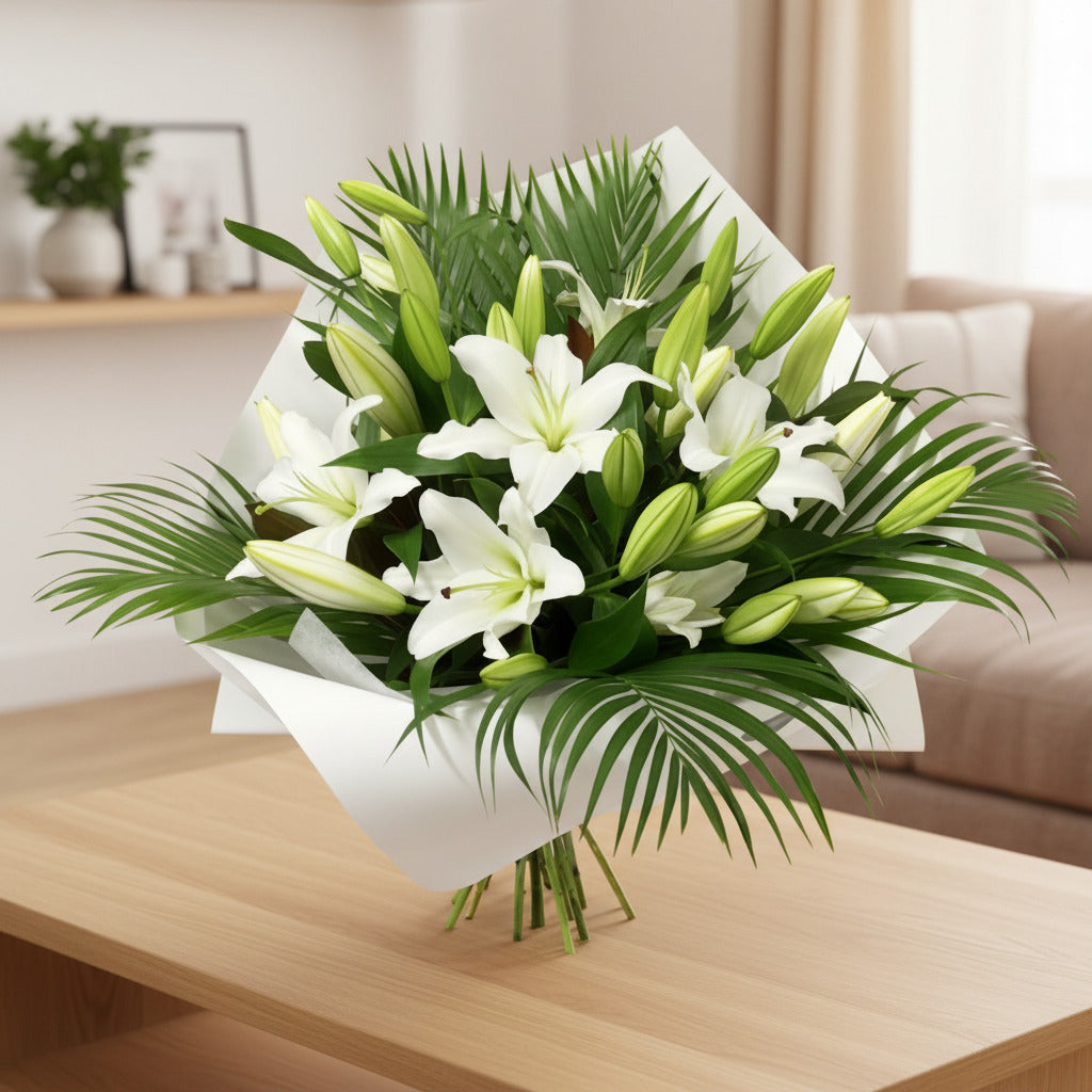 white lilies nz Luxuriant Lily Bouquet | Same Day Delivery | Moffatts Flower Shop – Moffatt's Flower Company