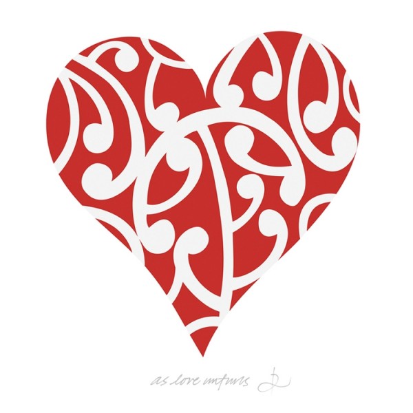 NZ design heart card online